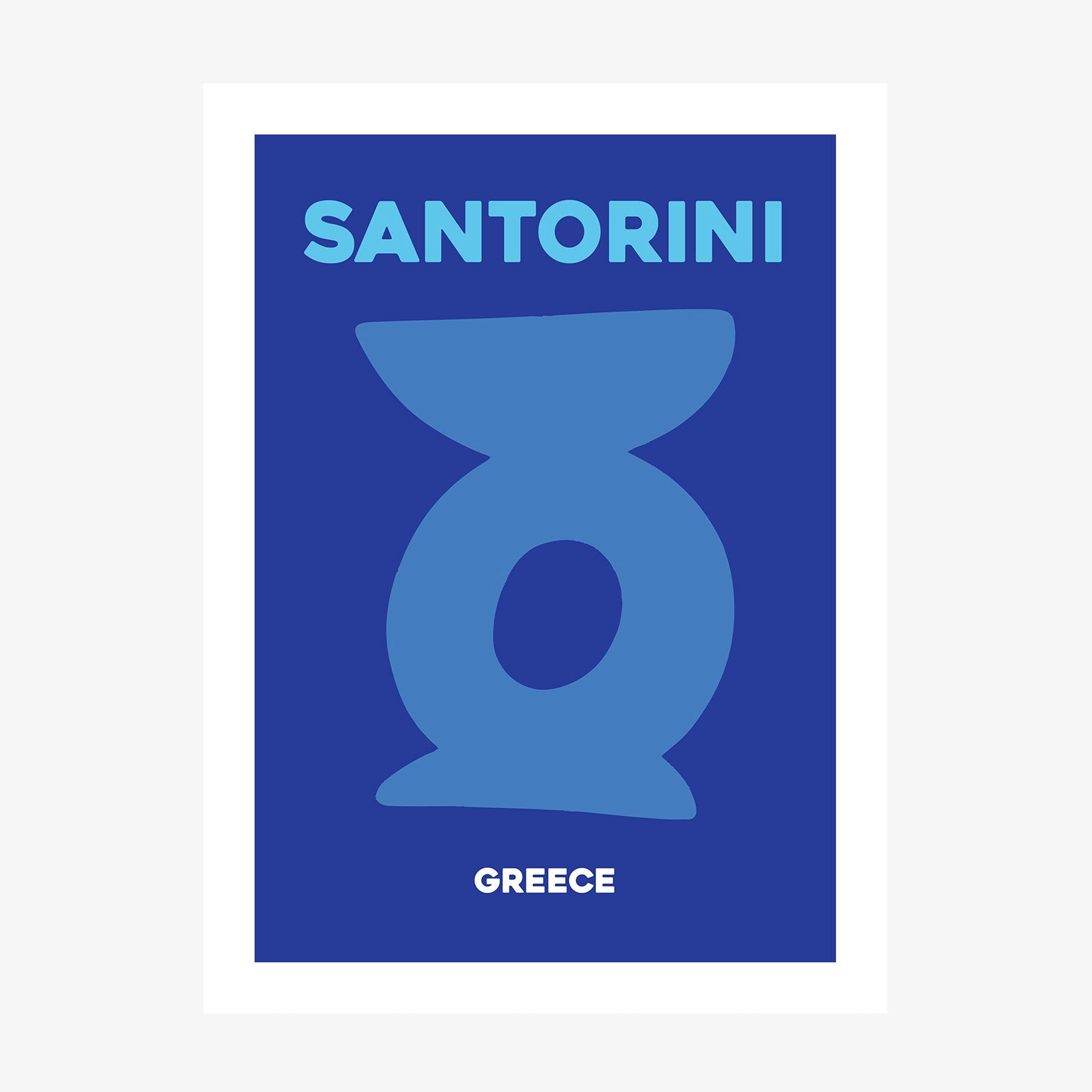Santorini Greece wall art print