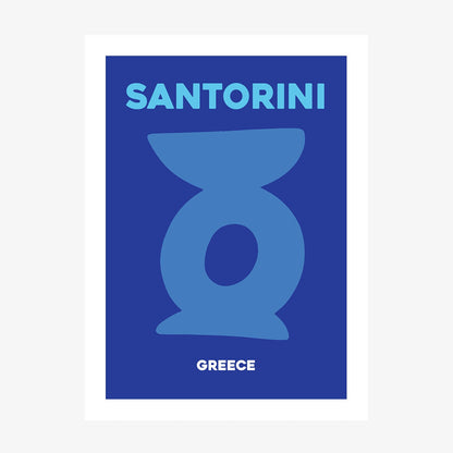 Santorini Greece wall art print