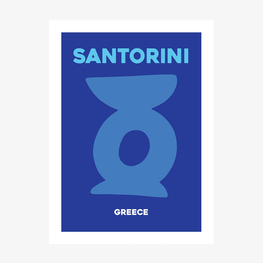 Santorini Greece wall art print