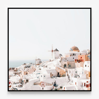 Santorini View Canvas