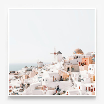 Santorini View Canvas