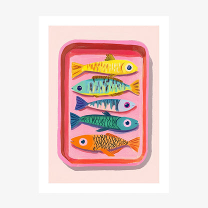 Sardines wall art print