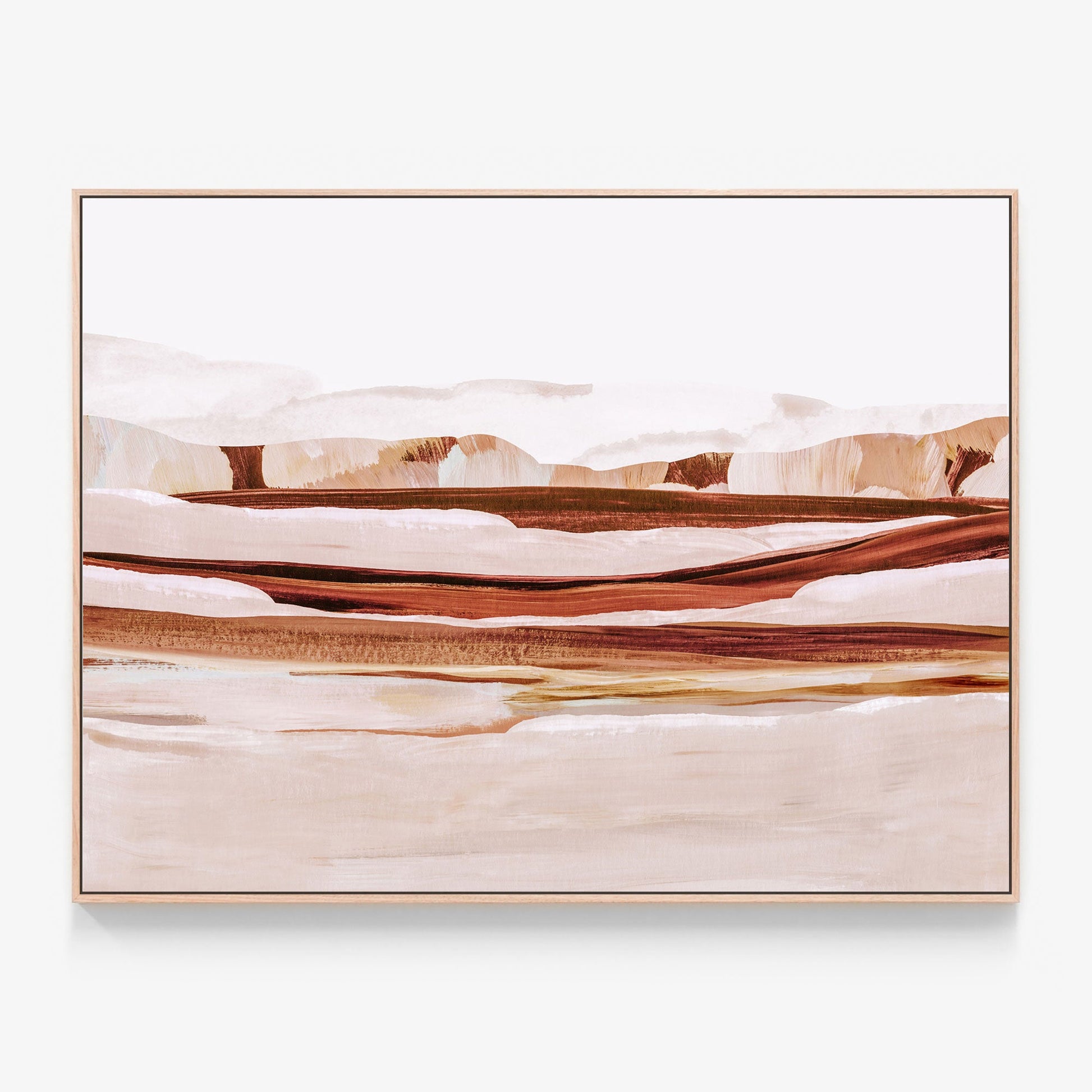 Sienna Landscape modern abstract landscape painting canvas wall art print