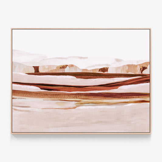 Sienna Landscape modern abstract landscape painting canvas wall art print