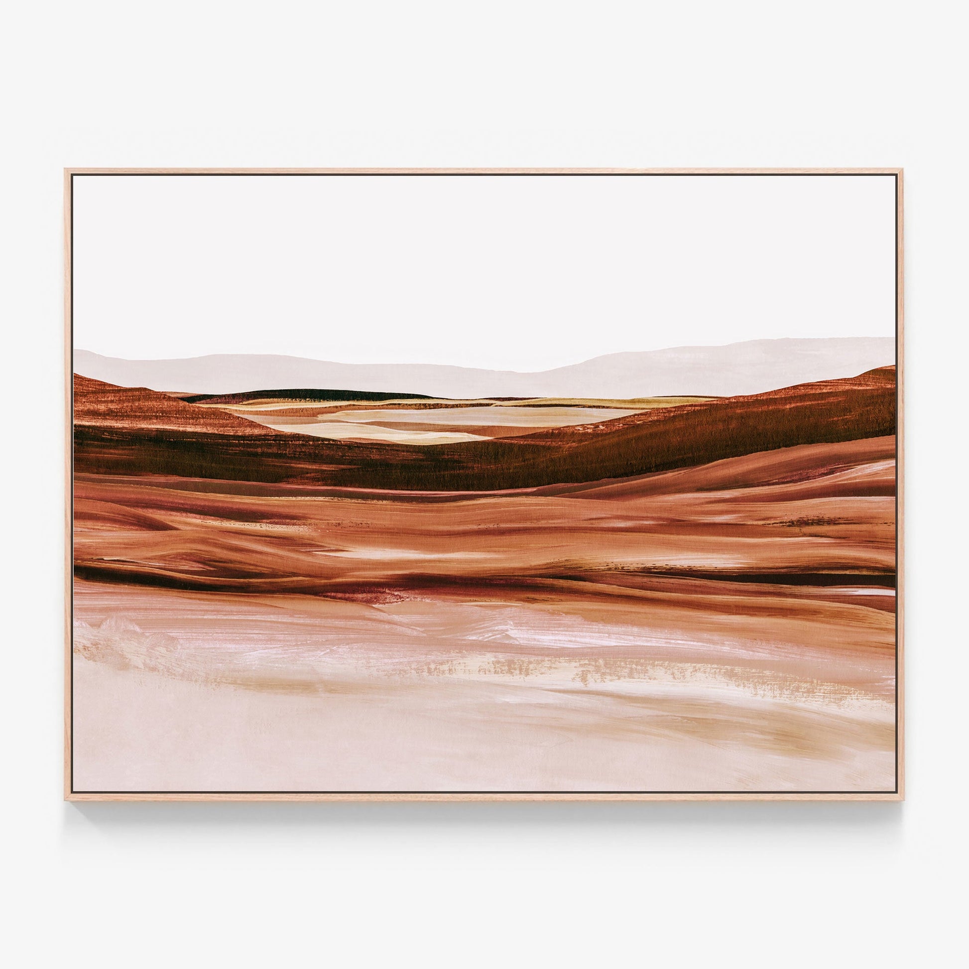 Sienna Landscape Abstract Canvas wall art print