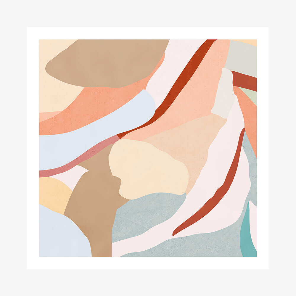 A poster print of an abstract artwork called ‘Simpson'.