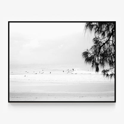 Snapper Rocks B&W Canvas