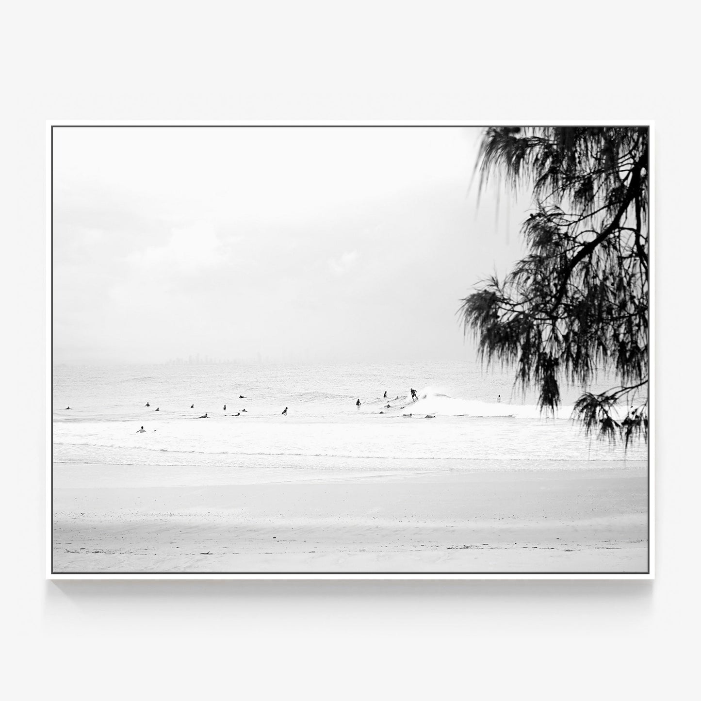 Snapper Rocks B&W Canvas