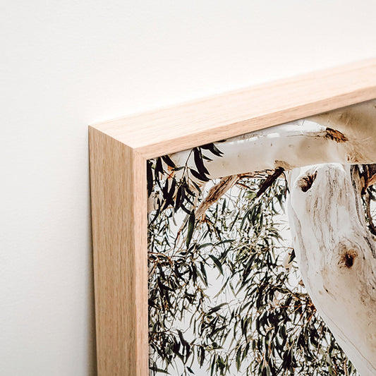 Snowy Mountains Canvas corner detail