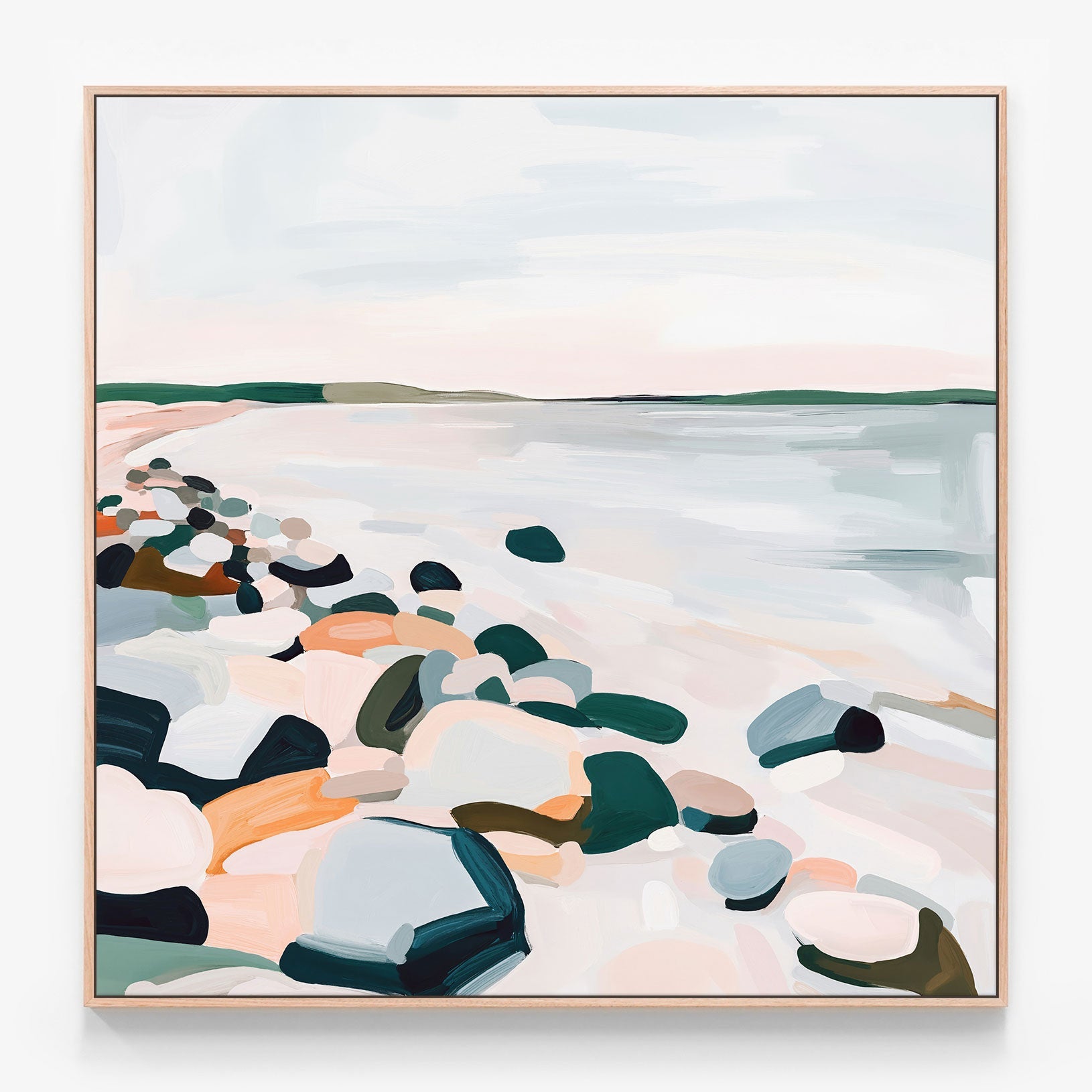 Soft Shorline Canvas wall art print