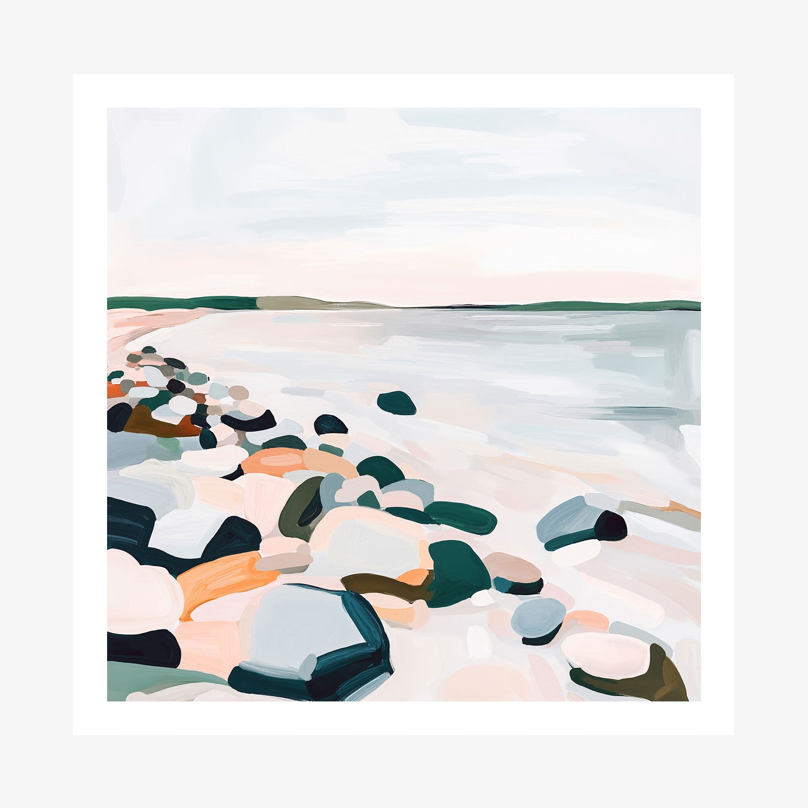 Soft Shorline wall art print