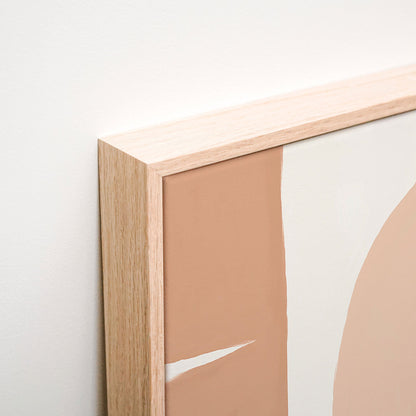 Solid Shapes No. 3 Canvas wall art corner detail