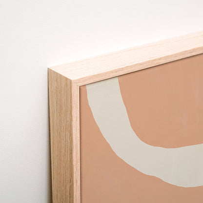 Solid Shapes No. 4 Canvas wall art corner detail