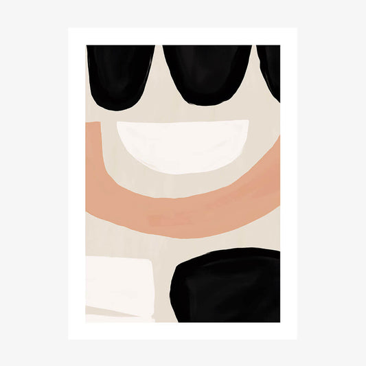 A poster print of an abstract artwork called ‘Solid Shapes'.