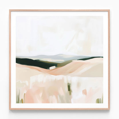Spring Beauty oak framed print