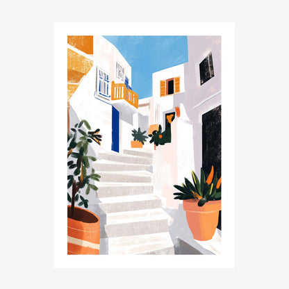 Steps in the Sun wall art print