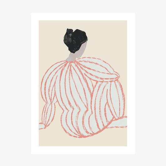 Stripe Pyjamas wall art print