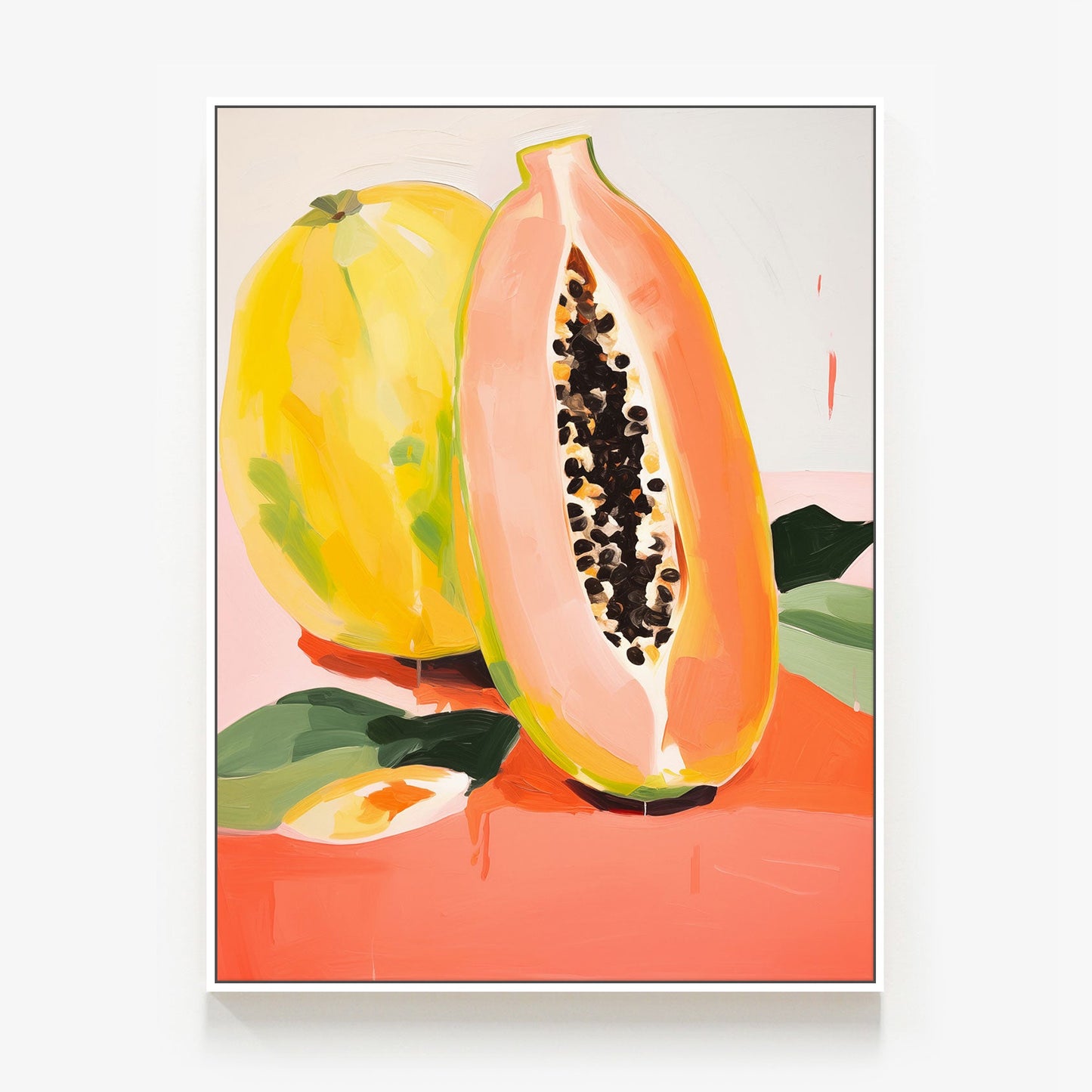Summer Papaya Canvas