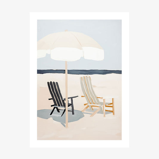 Summer at the Beach wall art print
