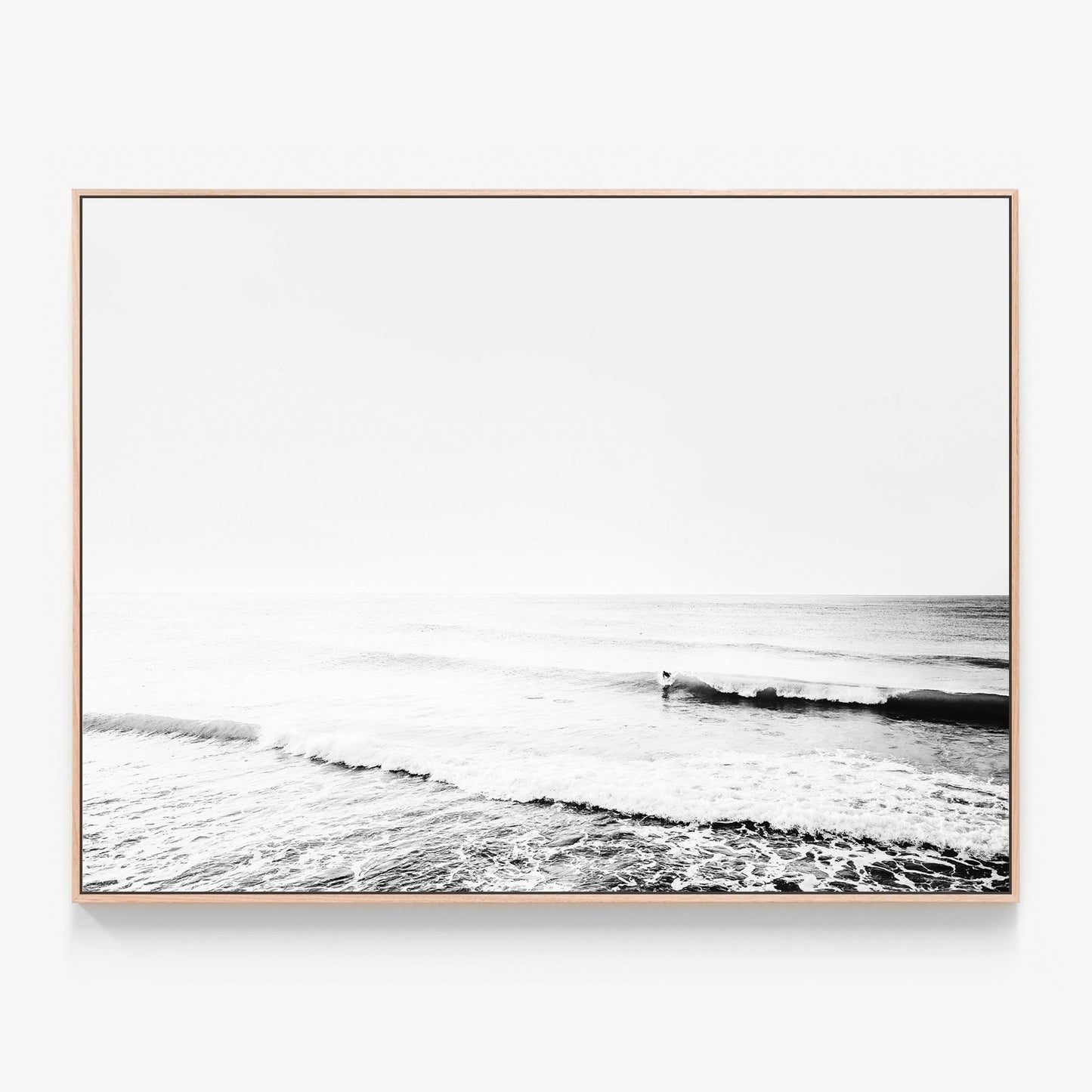 Sunrise Break Canvas print in oak frame