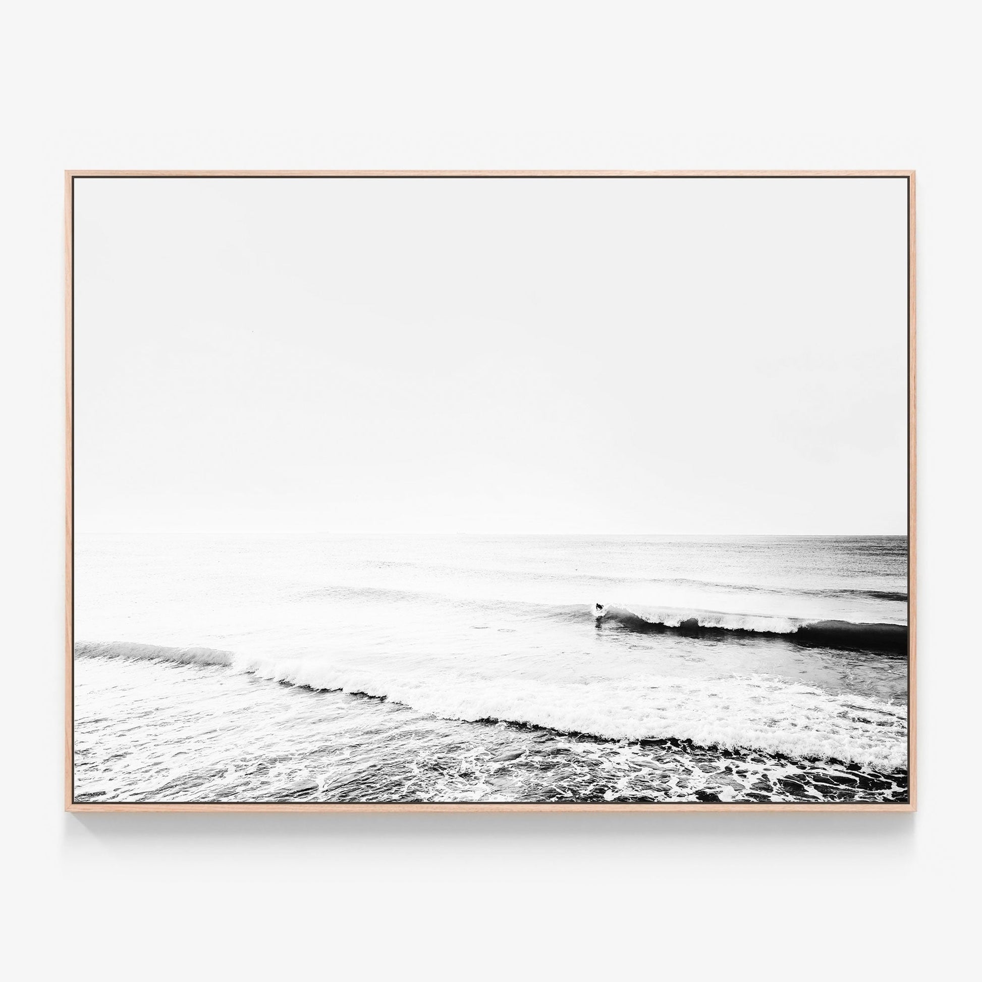 Sunrise Break Canvas print in oak frame