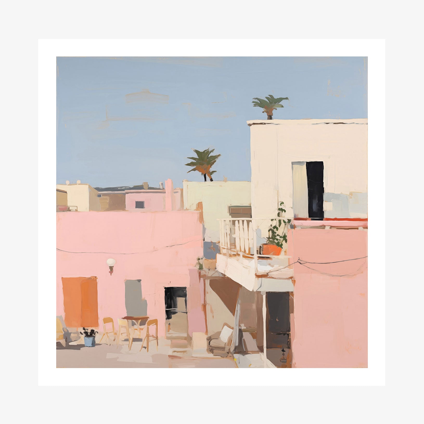 Sunwashed wall art print