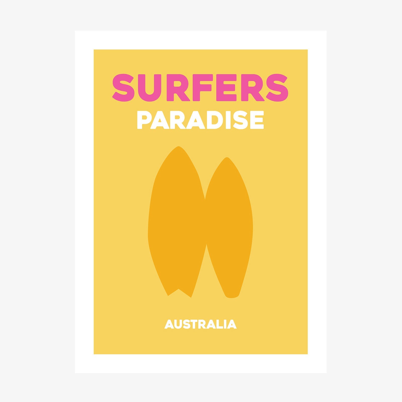 Surfers Paradise wall art print
