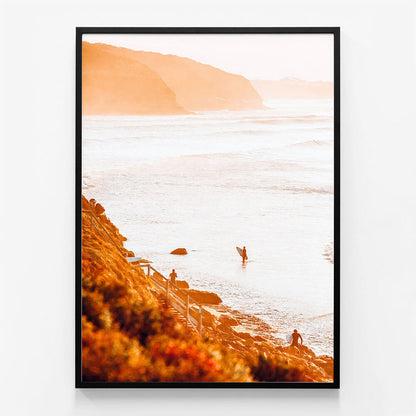 Surfers at Bells