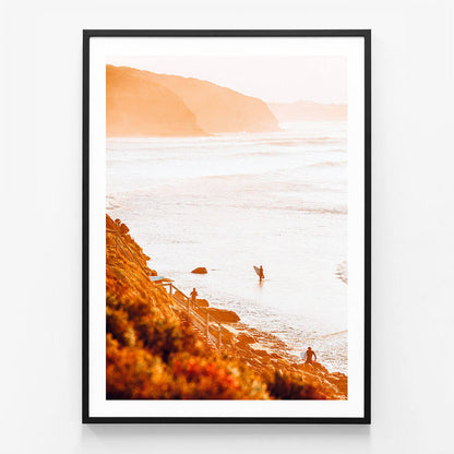 Surfers at Bells