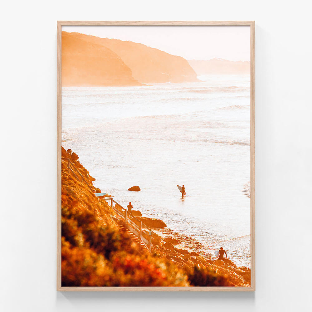 Surfers at Bells