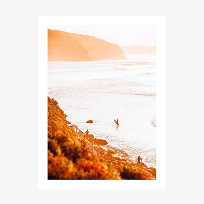 Surfers at Bells