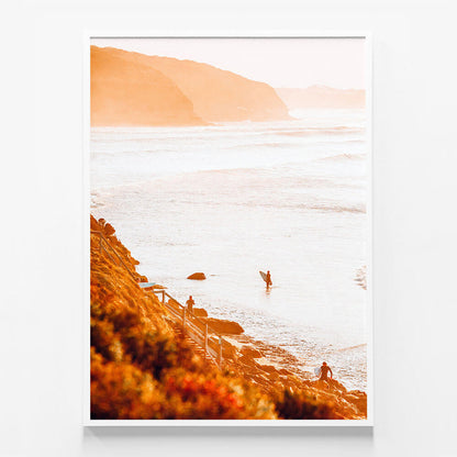 Surfers at Bells
