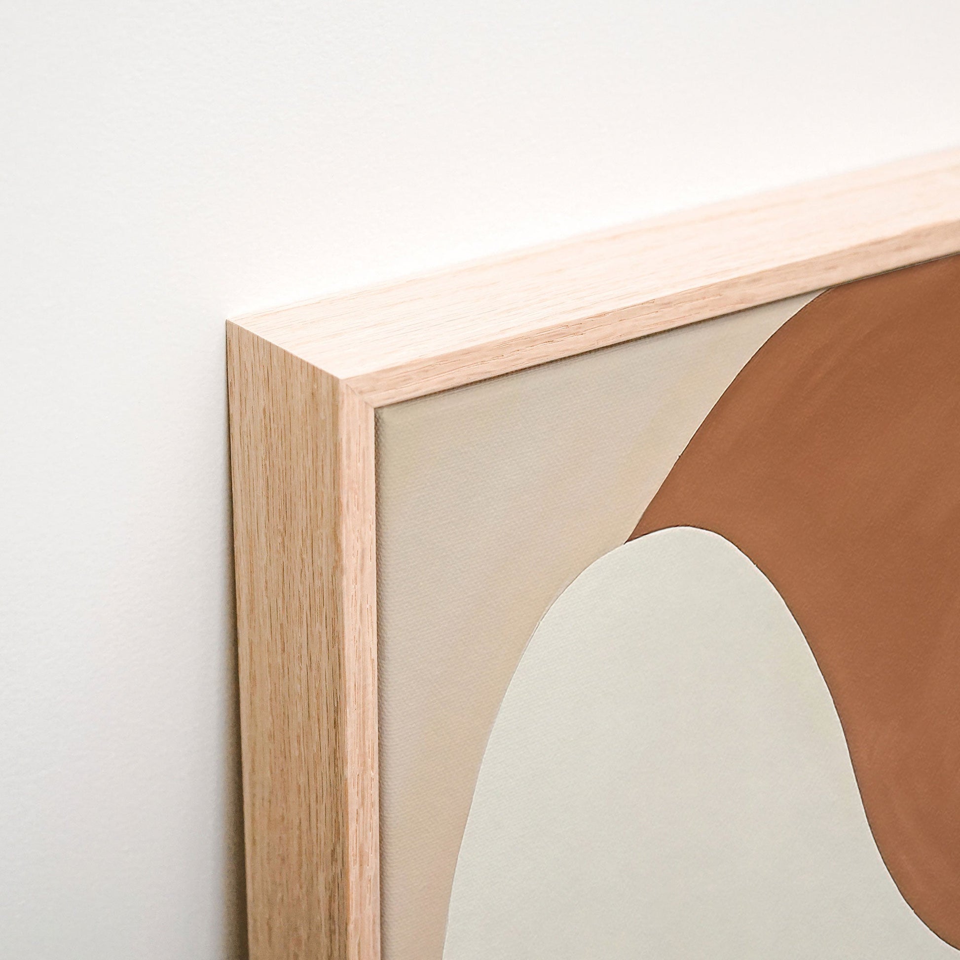 Tawny Shapes Canvas corner detail
