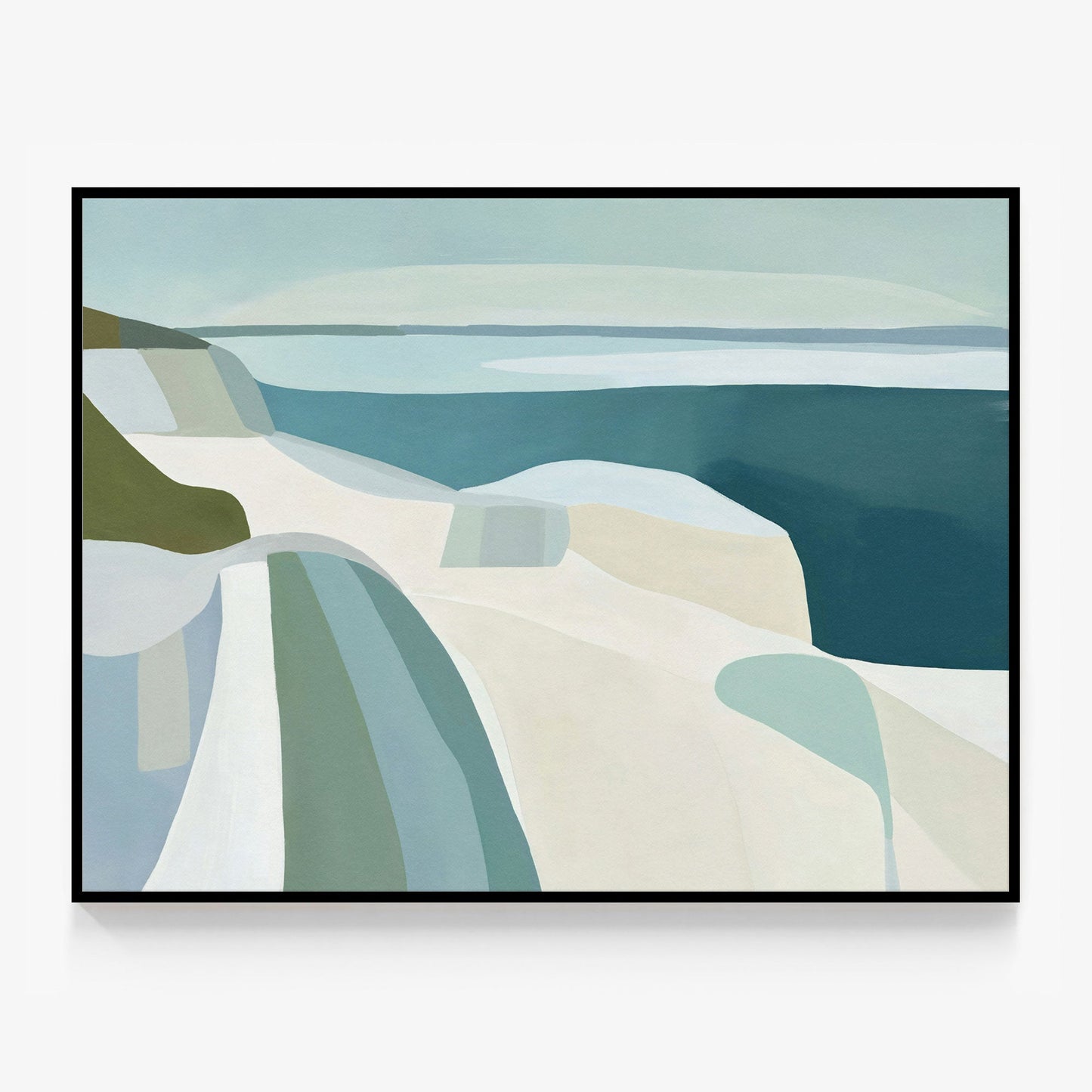 Teal Beach Canvas
