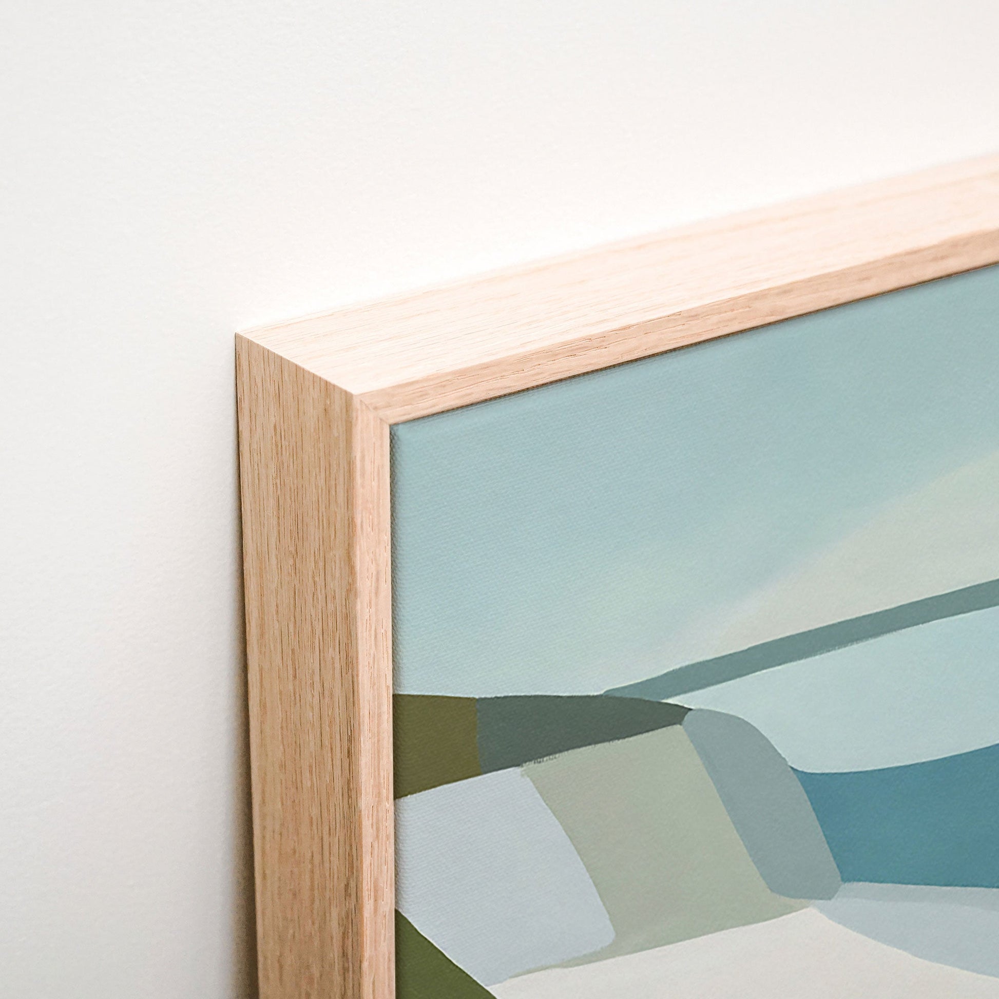 Teal Beach Canvas corner detail