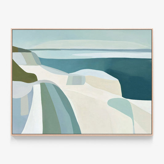 Teal Beach Canvas wall art print