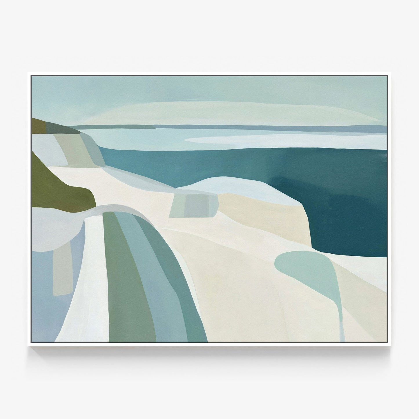 Teal Beach Canvas