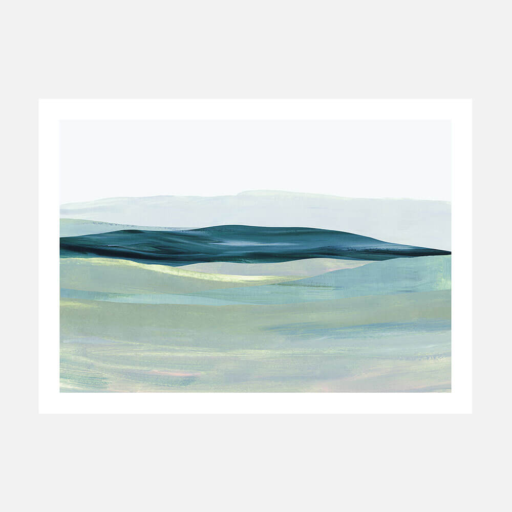 Teal Meadow 3 wall art print