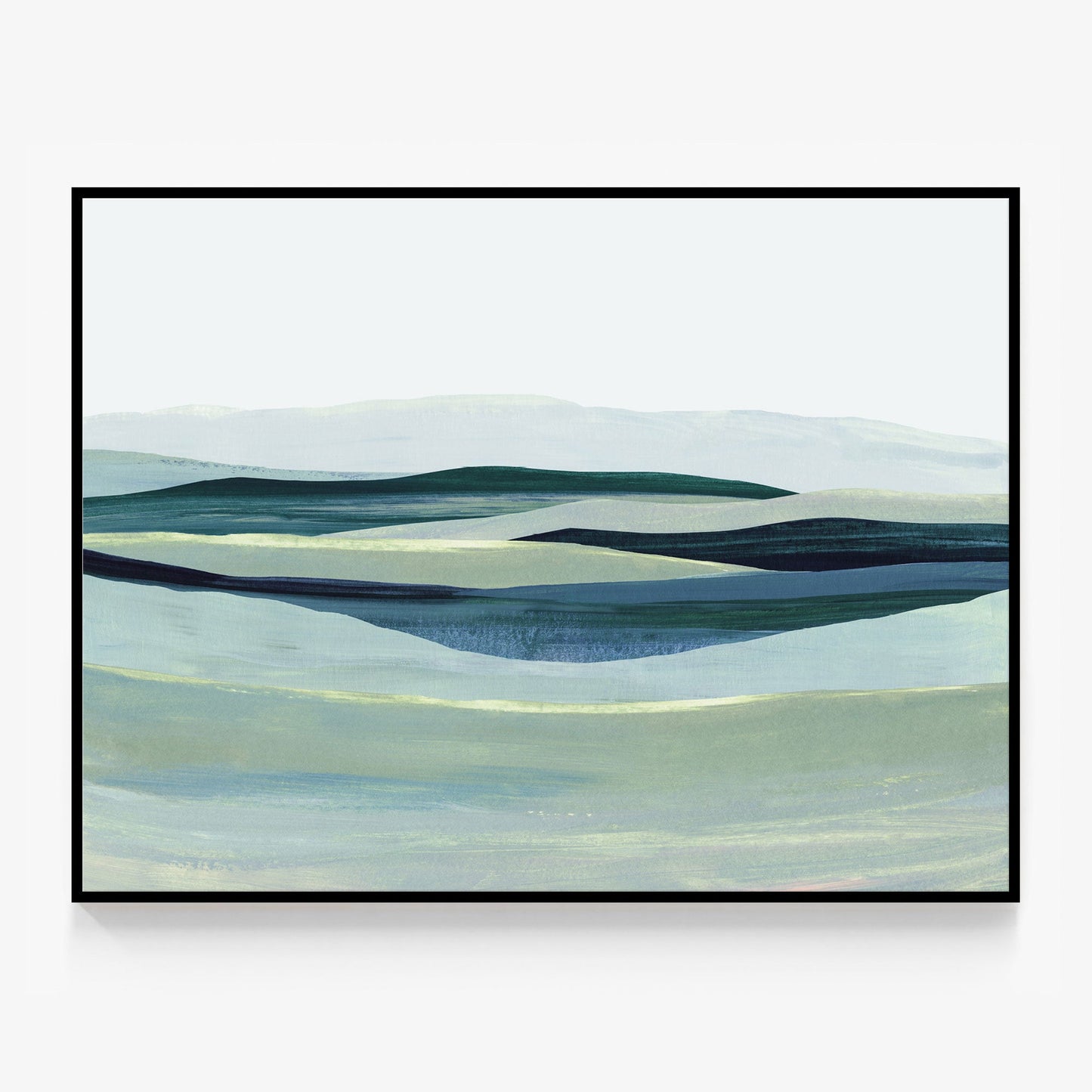 Teal Meadow Canvas
