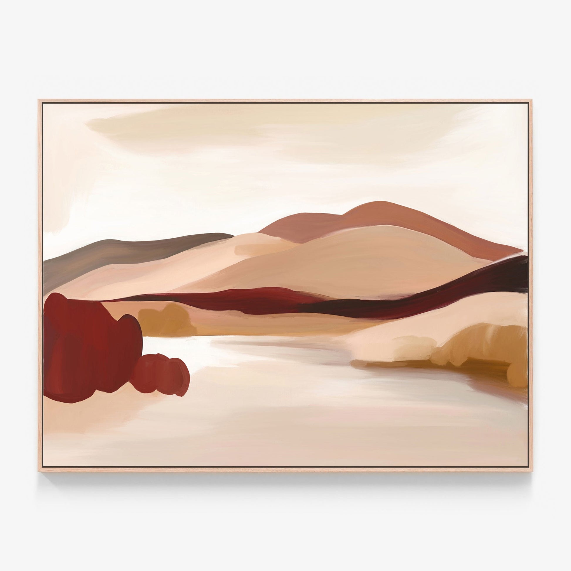Terracotta Horizon Canvas wall art print