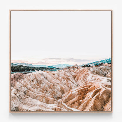 The Badlands Canvas print in oak frame