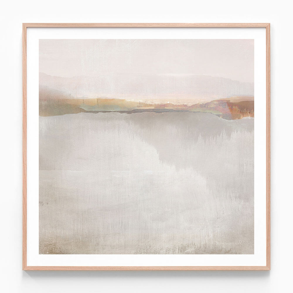 A framed print of an abstract artwork called ‘The New Day'.