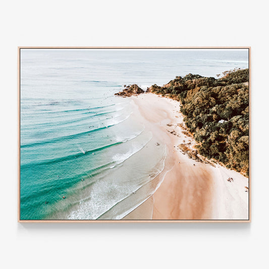 The Pass Overhead Canvas print in oak frame