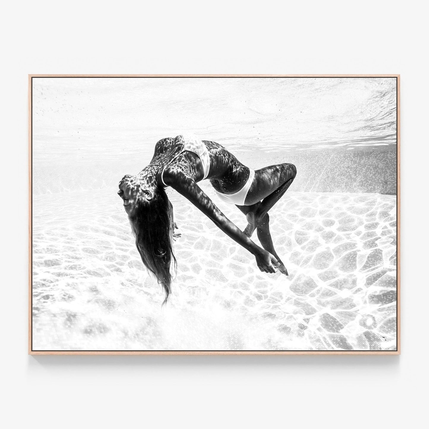 Transcend Canvas print in oak frame