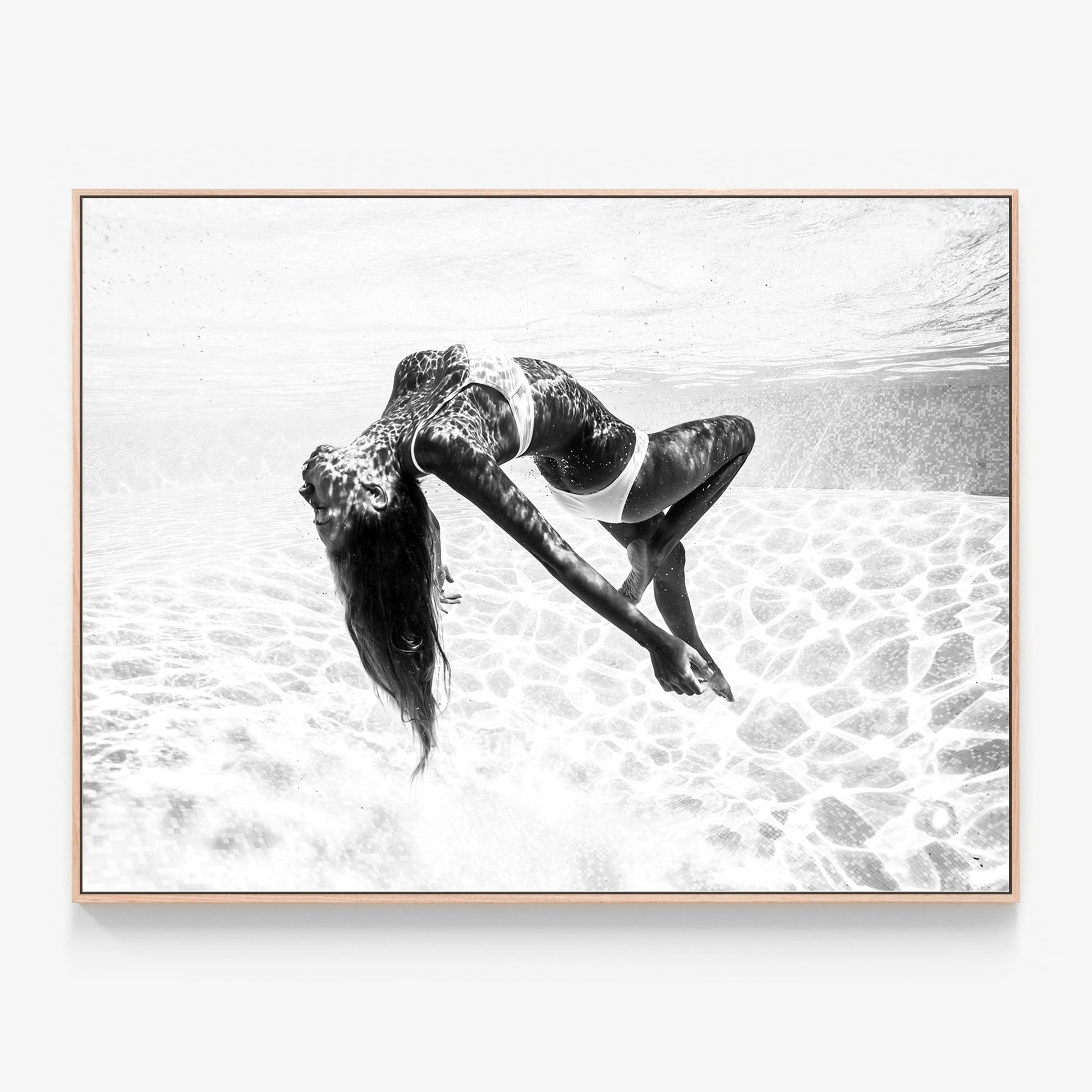 Transcend Canvas print in oak frame
