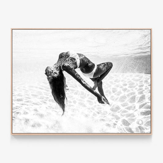 Transcend Canvas print in oak frame