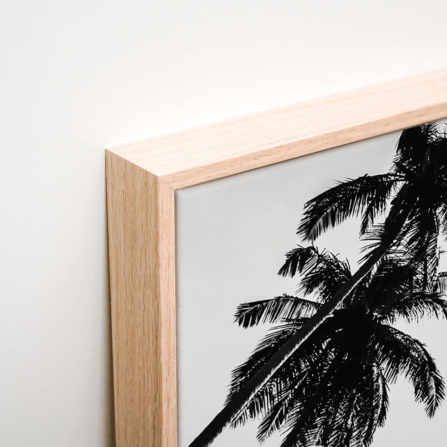 Tropical Flare Canvas wall art corner detail