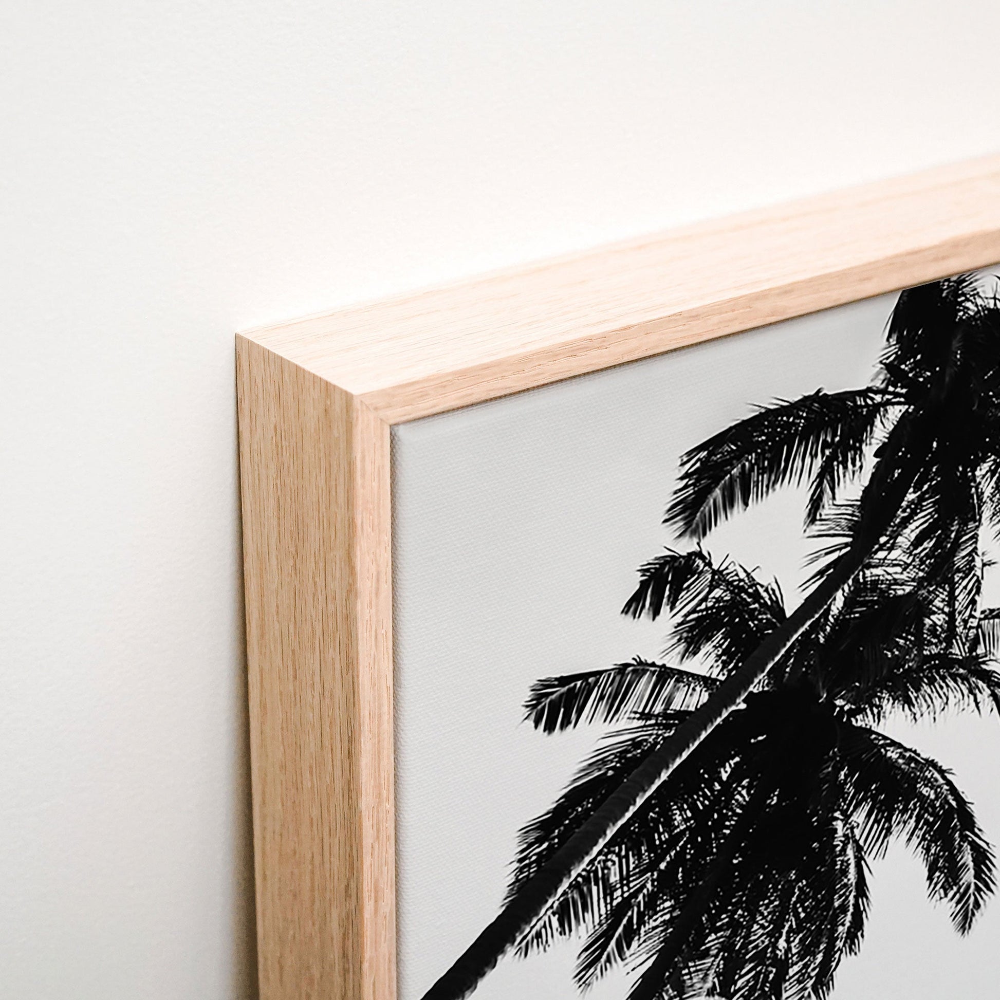Tropical Flare Canvas wall art corner detail