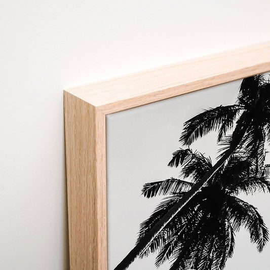 Tropical Flare Canvas wall art corner detail