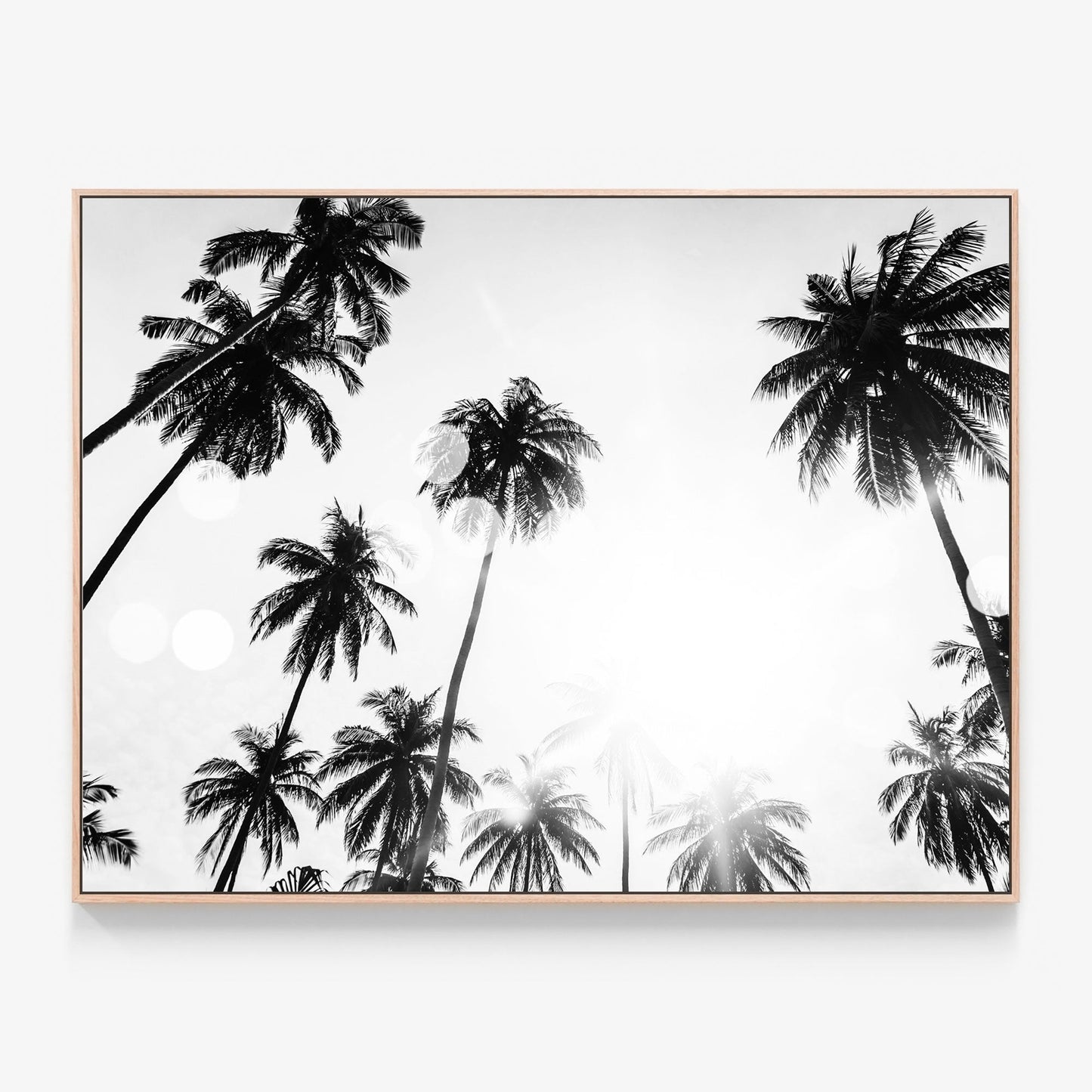 Tropical Flare Canvas print in oak frame